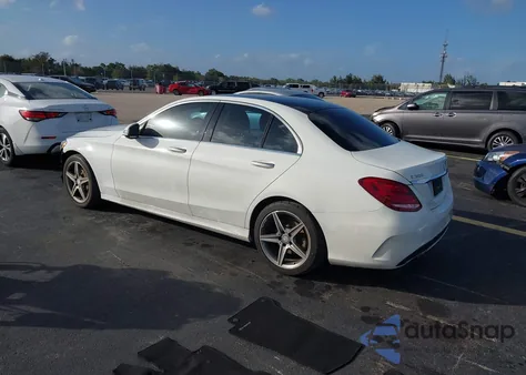 2015 Mercedes-Benz C 300 Sport 4Matic from USA, damaged, VIN 55SWF4KB3FU030407